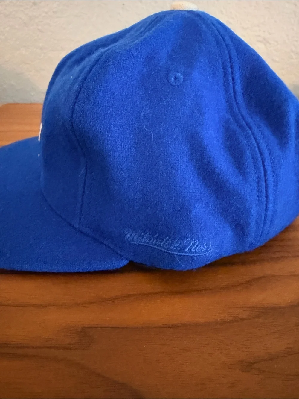 Ebbets Field Mitchell & Ness Felted Wool Blue LA Dodgers Adjustable Baseball Cap
